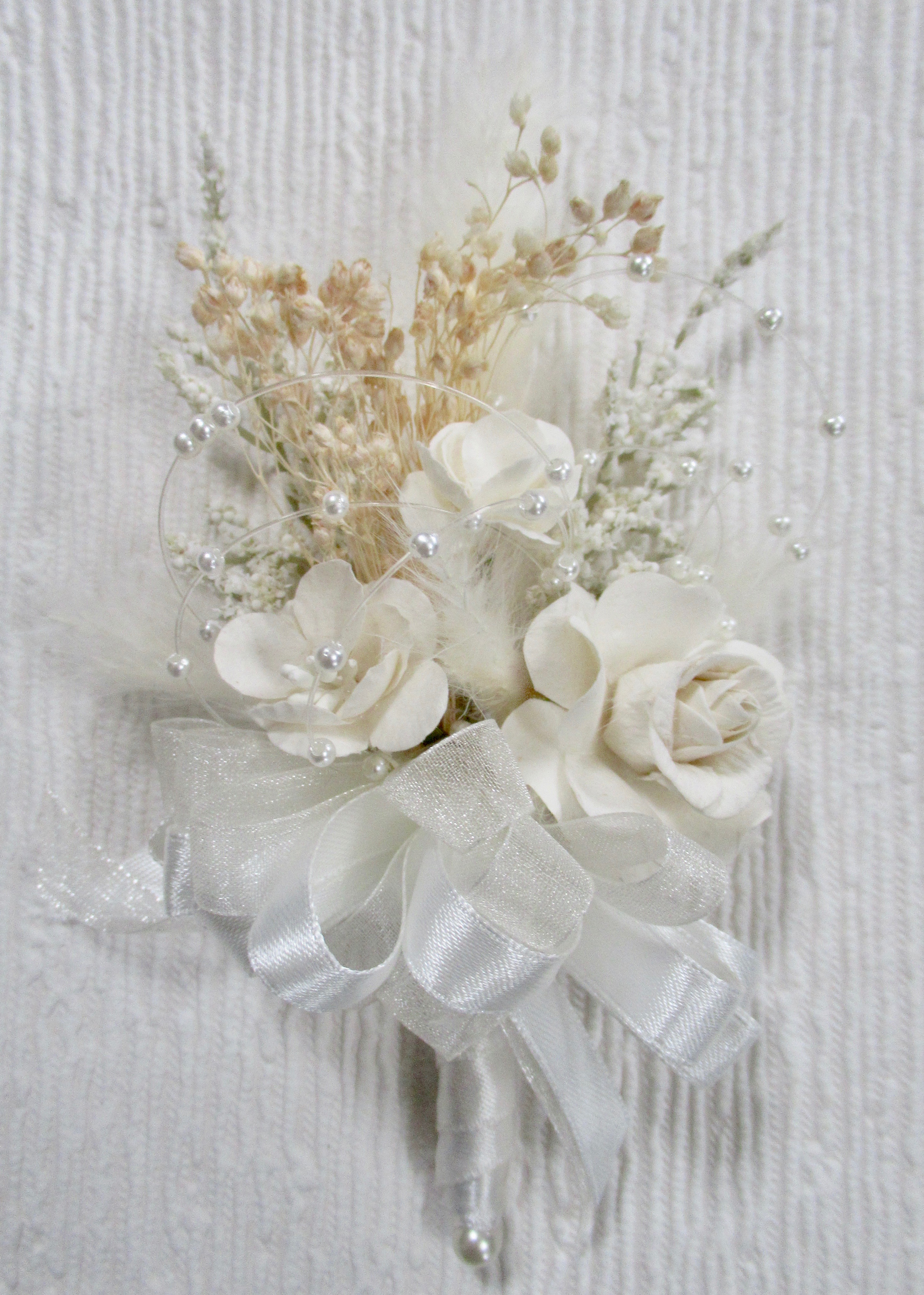 Dried Flower Corsage for weddings